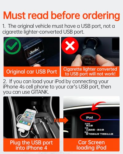 Image of USB Bluetooth 5.3 Car Adapter Compatible for Infiniti,Nissan,GMC,Chevy,Honda,Ford,Mazda Music Interface Connector