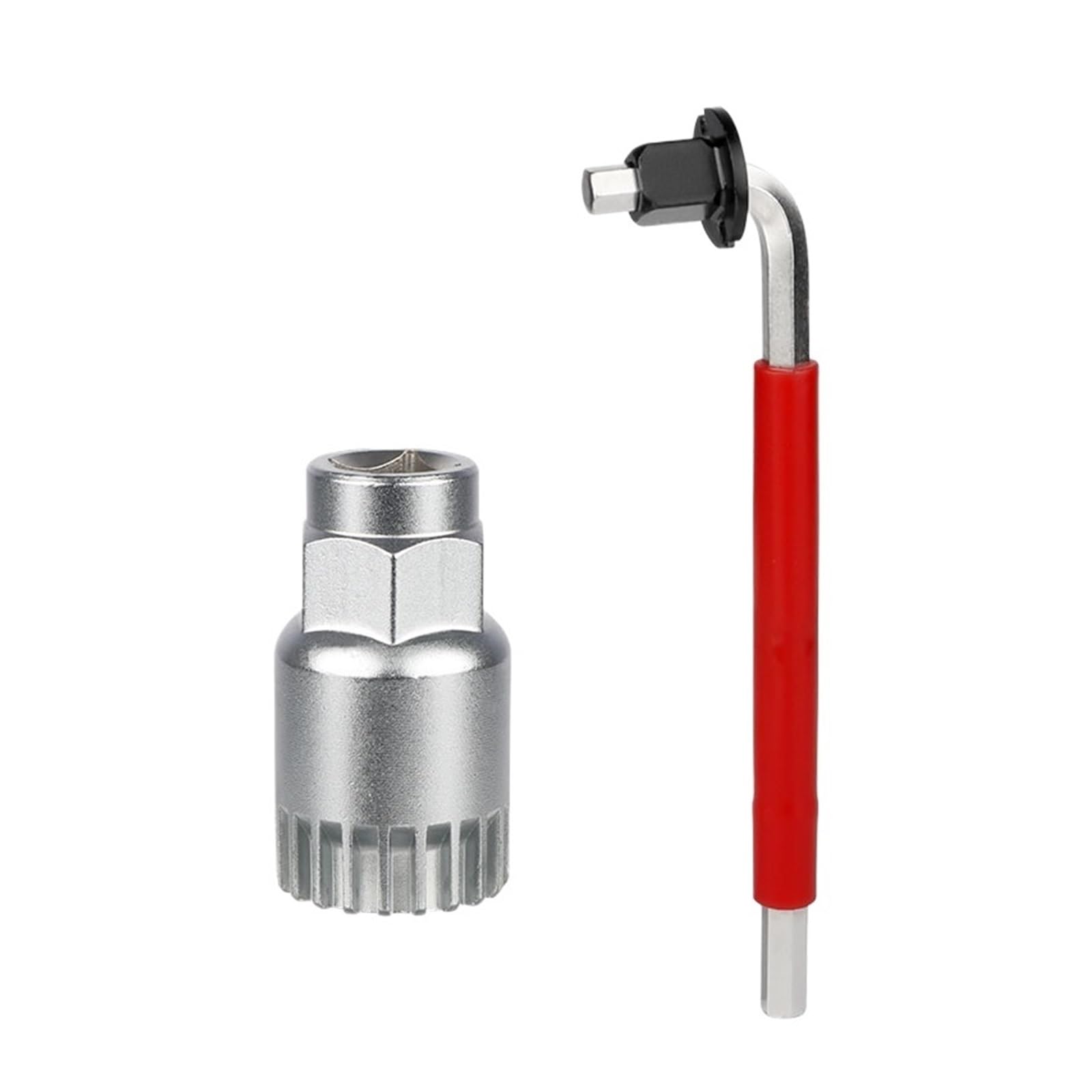 Llave de Pedal de Bicicleta Kit de Reparación Bicicletas Extractor Fondo BB Llave 20 Dientes Pedal Bicicleta manivela Herramienta Manga radios 8 vías