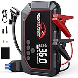 Arrancador de Baterias de Coche,Jump Starter con Linterna LED de 3 Modos