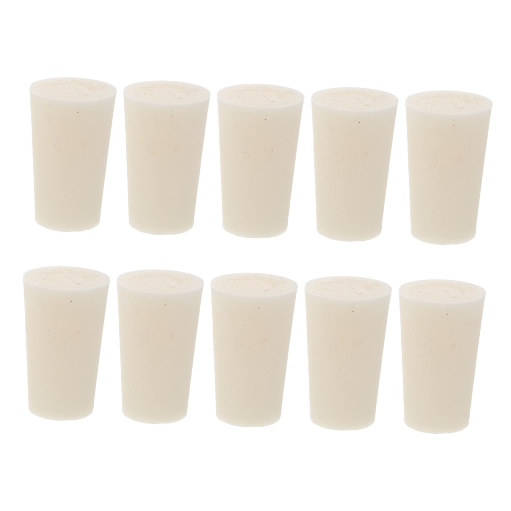 NAMOARLY Glass Test Tube Corks Silicone Stoppers 10pcs Sealing Plugs for Flask Bottles