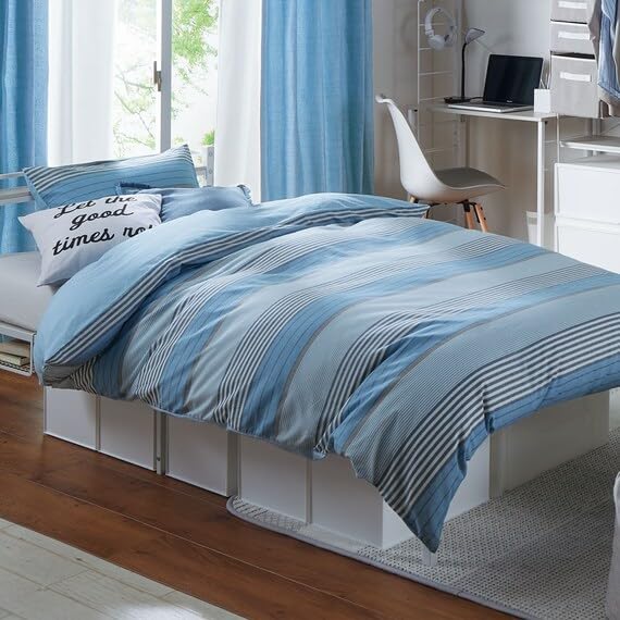 ニトリ掛け布団カバー12個セット（カリーナBL D） 190×210cm