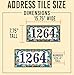 Garden Floral House Address Ceramic Tile House Number Address Plaque