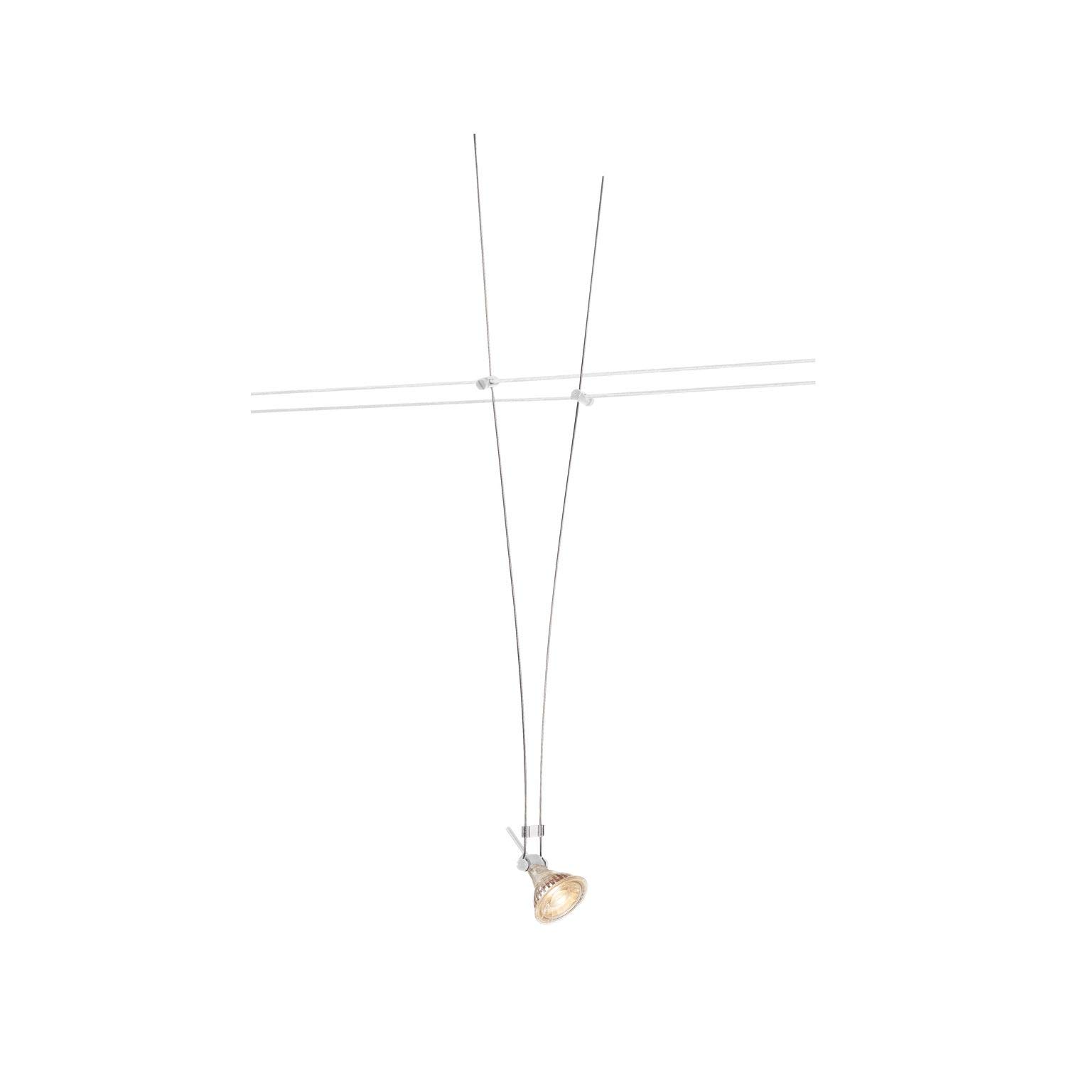 SLV foco para sistema de cable ASMARA/proyector, foco led, proyector de techo, luminaria de techo, iluminación de interior / GX5,3 35 W blanco