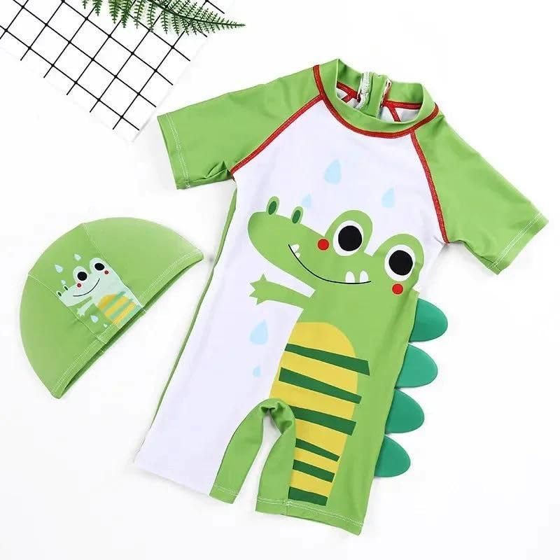 Image of Baby Bucket Swimsuit for Boys | Swimwear with Cap | Swimming Costume | Swimwear and Beachwearr