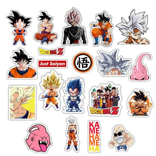Image of Goku Sticker Pack of 25 Stickers Perfect for Laptops /Mobile /Guitar etc. (Goku)
