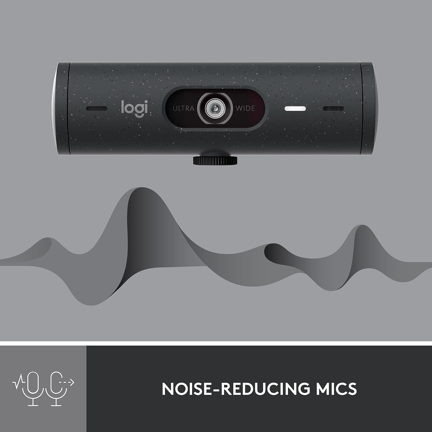 Logitech Brio 500 Full HD Webcam mit automatischer Lichtkorrektur, Show-Modus, Dual-Rauschunterdrückungs-Mikrofon, Graphit