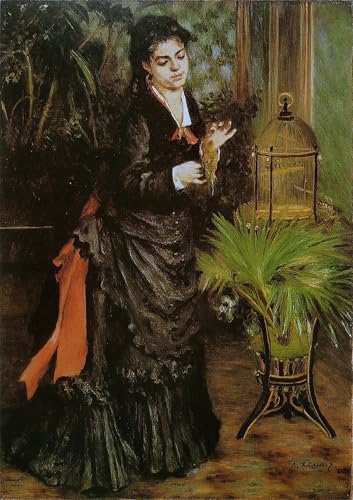 Affiche de Arts Renoir La femme à la perruche pour insuffler poésie et douceur à votre foyer