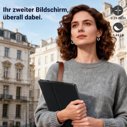 Ingnok Portable Monitor für Laptop, 15,6 Zoll FHD IPS Tragbarer Monitor – Ansicht 4