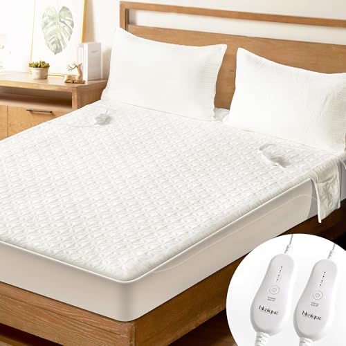 Electric heated mattress pad king dual control