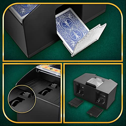 Artishion 1-4 Decks Automatic Card Shuffler, Poker Shuffler Machine, Casino Card Shuffler, Playing Card Electric Shuffler For Uno, Texas Hold'em, Phase 10, Blackjack, Poker, Home Card Games #TOP6