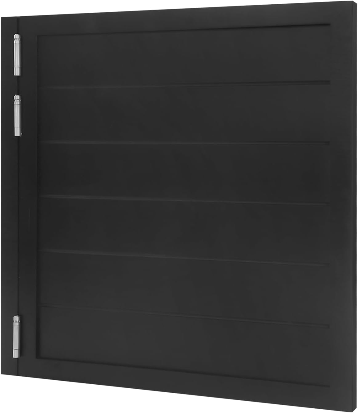 Undercat Swinging Door Solid Wood Cafe Door with 3 Spring Hinges, Saloon Door for Hallway Kitchen Bar Pub Entrance Partition (35.4x35.4in), Black