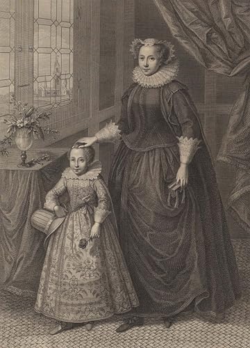 Impression wall art Mary Queen of Scots Bartolozzi grand tableau moderne