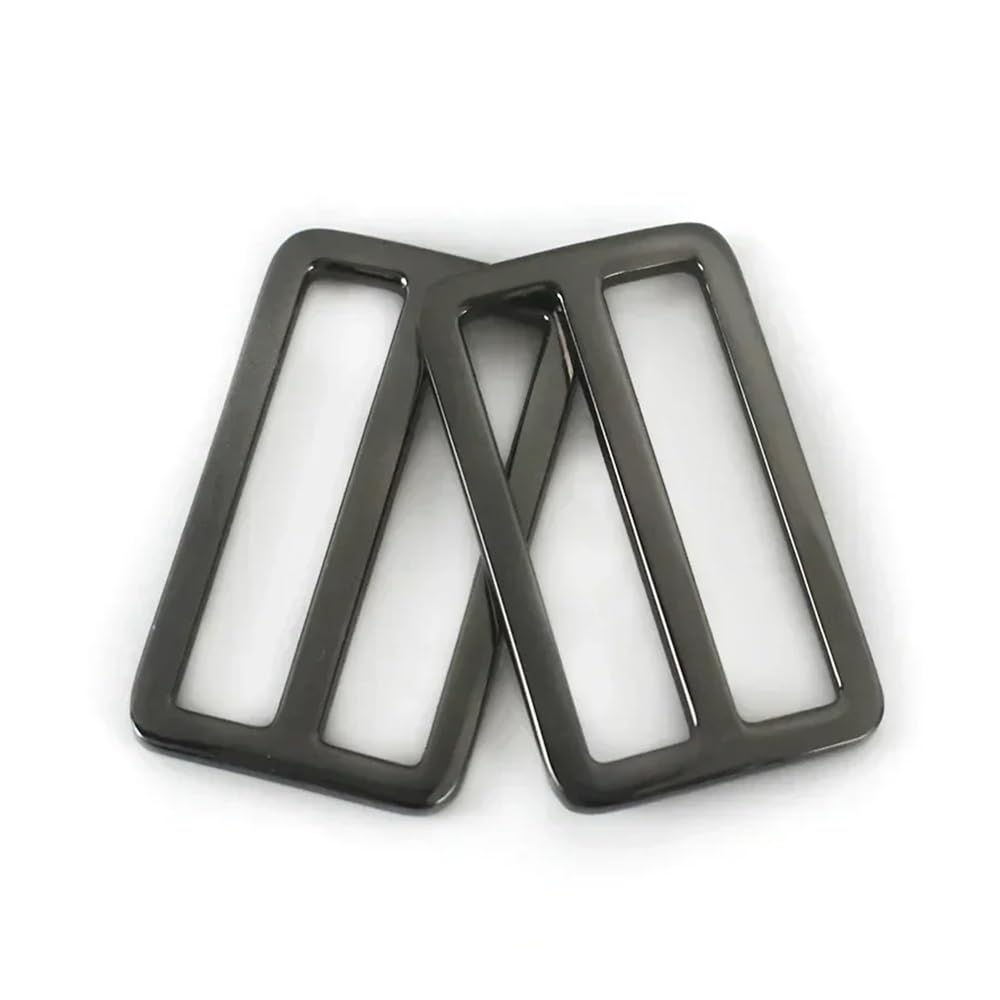 10/20 hebillas de metal de 20 a 50 mm para correa de bolsa, deslizador, cierre de ajuste tri deslizante, cincha, mochila, ganchos, bucles, accesorios de bricolaje