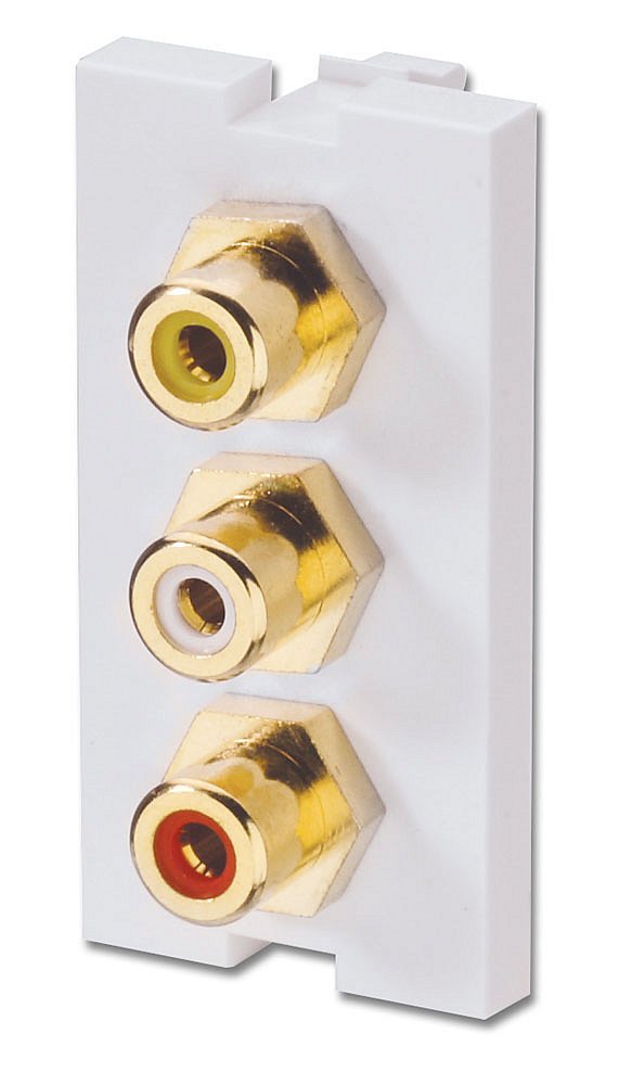 Amazon | LINDY フォノスナップインブロック (60533) x 3