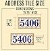 Yellow Flowers House Address Ceramic Tile House Number Address Plaque