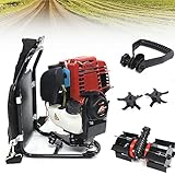 desbrozadora 3 en 1 black and decker ★ Versátil: esta versátil cortadora de mochila de cuatro tiempos se puede equipar con varios accesorios para aflojar, picar, excavar, cosechar, riego, etc