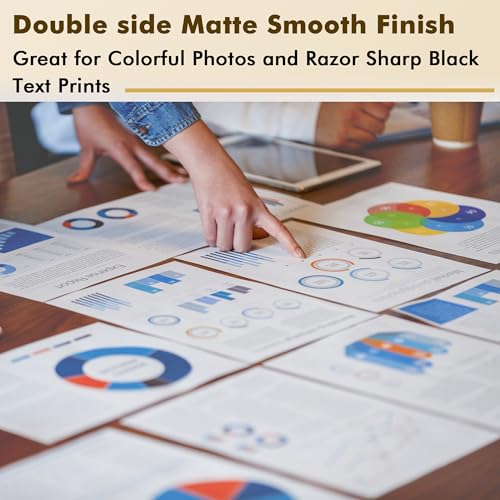 Image of Koala Photo Paper Double-side Matte 8.5X14 Inches Compatible with Inkjet Printer 48LB for Presentation 100 Sheets 180GSM