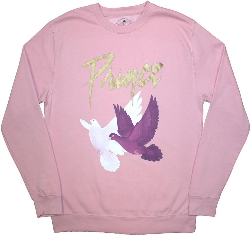 Rock Off officially licensed products Men's Prince Doves Sweatshirt Pink
