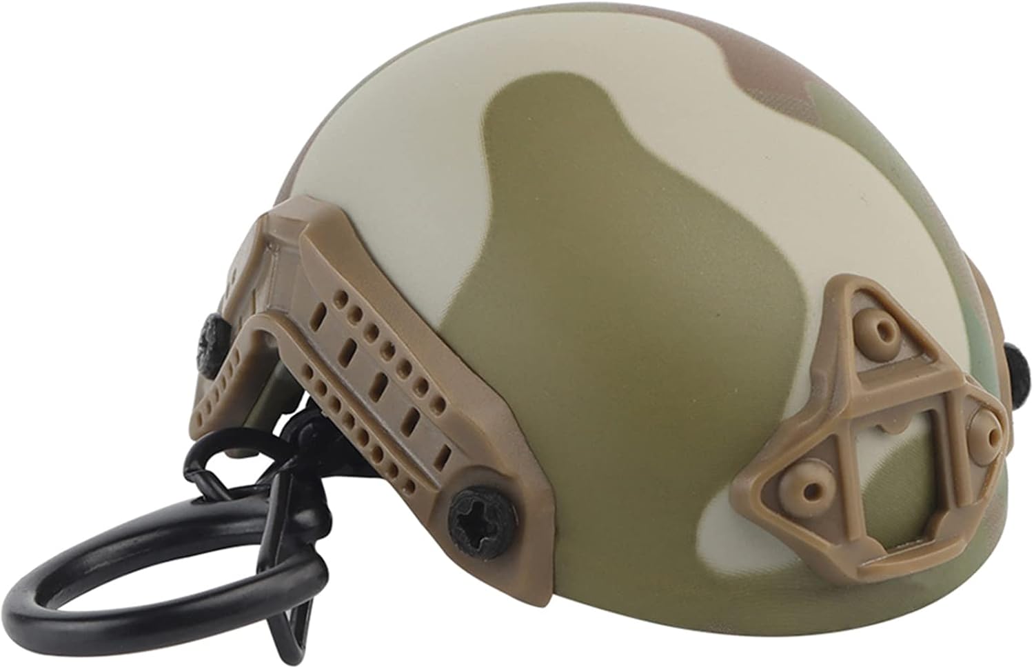 Fast Helmet Keychain Hiking Bottle Opener Helmet Shaped Toy Decoration Gift Outdoor Tool Keychain Bottle Opener for Men Funny