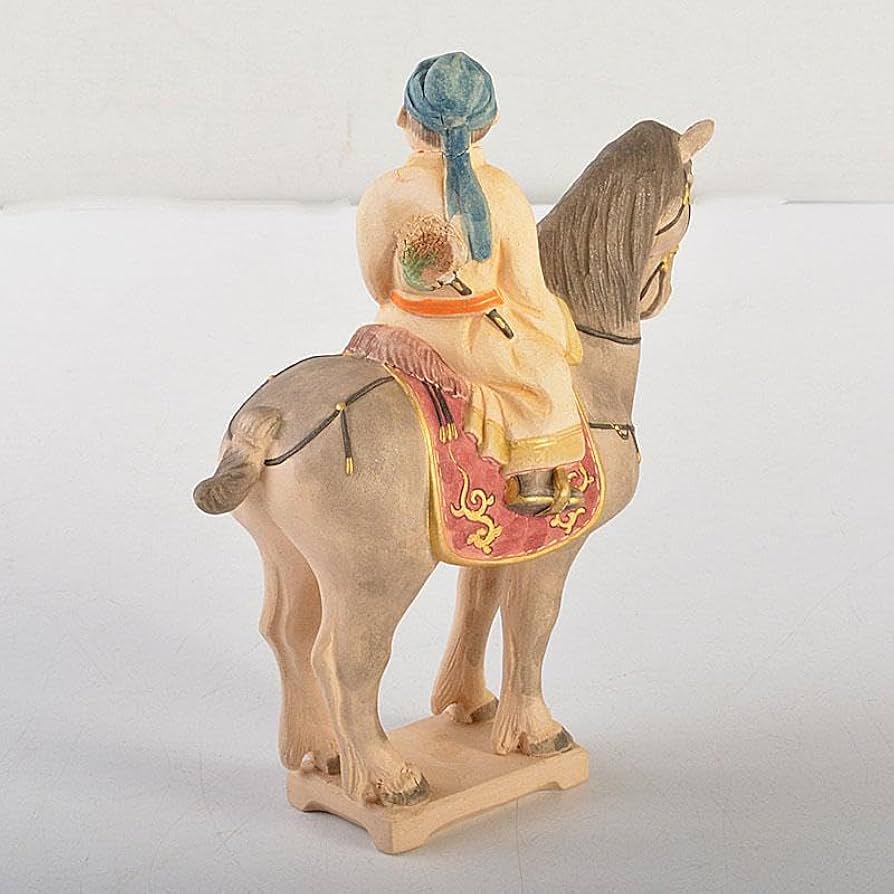 ゆったりうさぎ　博多人形師　中村信喬作　仙童千里馬置物　共箱　N　6837 Amazon.co.jp: 博多人形師 中村信喬作 仙童 千里馬 置物 共箱 N