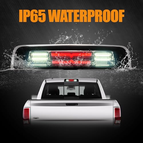 Image of Third 3rd Brake Light LED for 2009-2017 Dodge Ram 1500, High Mount Rear Brake Lights Assembly for 2010-2017 Ram 2500 3500, Waterproof Center Cab Stop Cargo Light