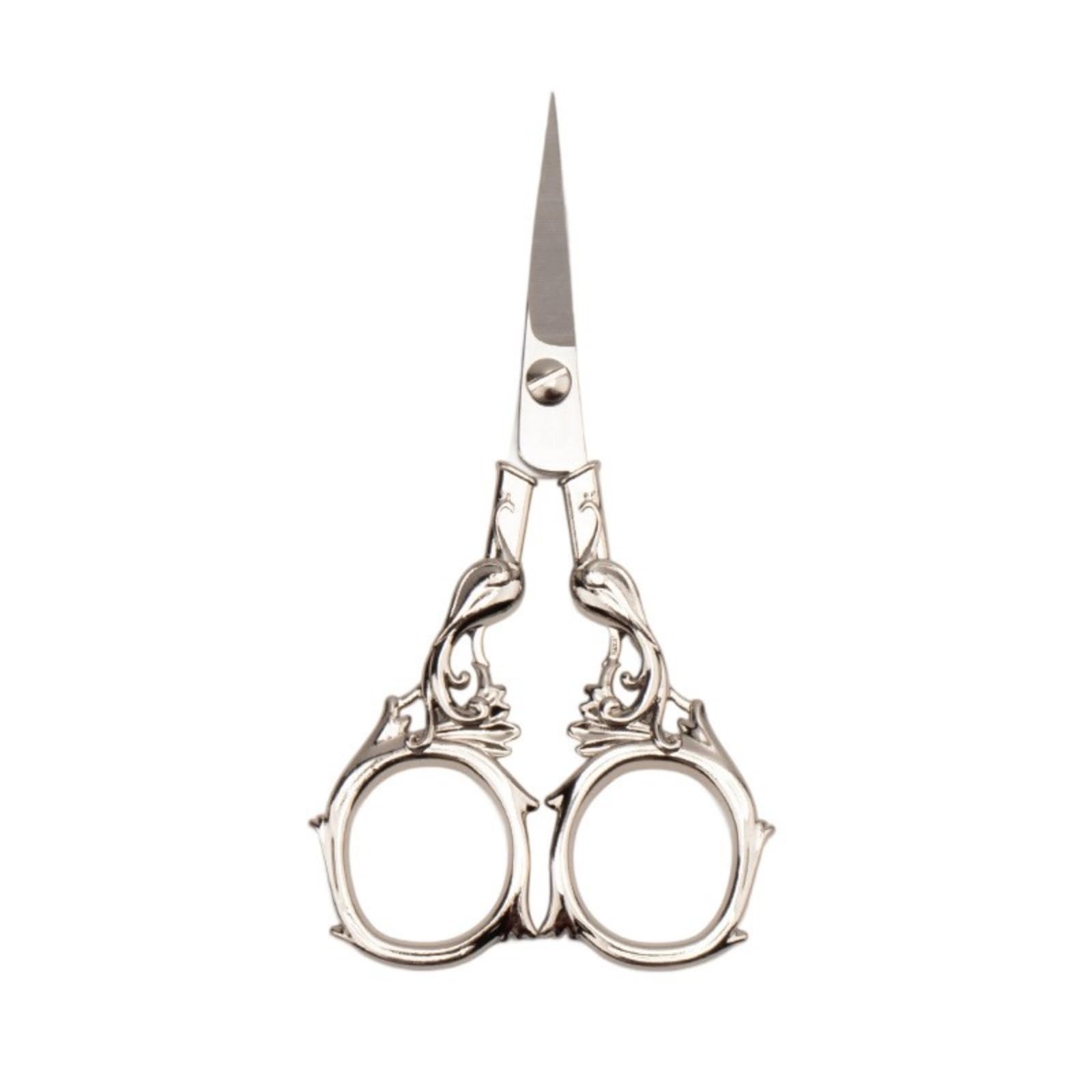Zwwaazhf Bright Color Ornate Vintage Stainless Steel Craft Scissors, Portable Rustproof For Embroidery, Sewing & Home Decoration Antique Design Sewing Multipurpose Stainless Steel Shears