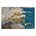 Joaquin Sorolla Rocks of Javea And The White Boat Puzzles para adultos, 1000 piezas para niños, juguetes de regalo para niños y niñas, 50,8 x 76,2 cm