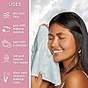 Clean-Skin-Club-Clean-Towels-XL-Worlds-1ST-Biodegradable-Face-Towel-Disposable-Makeup-Removing-Wipes-Dermatology-Tested-Approved-100-Organic-Cruelty-Free-Super-Soft-for-Sensitive-Skin-50-Count-Single- Clean Skin Club Clean Towels XLâ¢, 100% USDA Biobased Face Towel, Disposable Face Towelette, Makeup Remover Dry Wipes, Ultra Soft, 50 Ct, 1 Pack