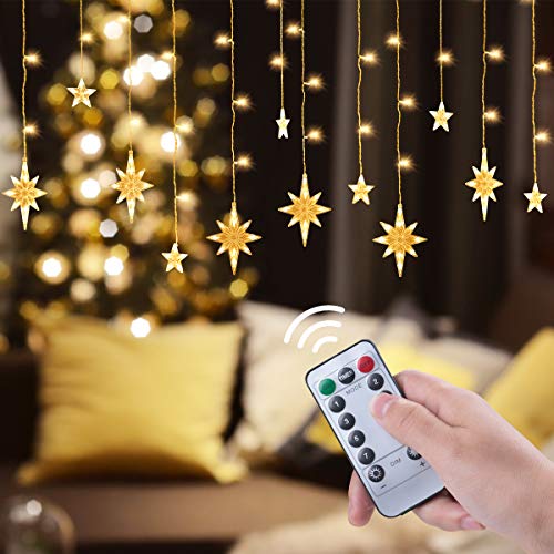 Open Christmas Curtain Lights | Joyshare