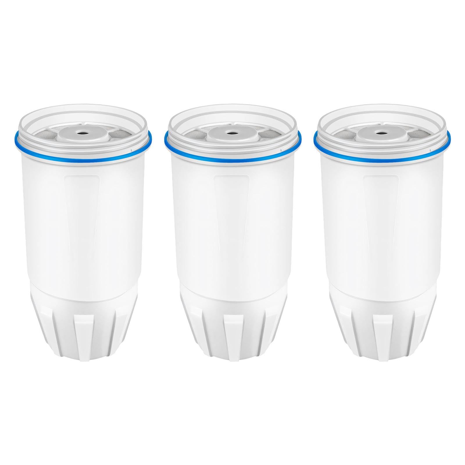 Set mit 3 praktischen Wasserfilter Ersatzkernen, Kunststoffkonstruktion, geeignet für mehrere Pitcher Modelle, kompatibler Wasserfilter