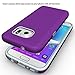 Galaxy S7 Case (NOT FIT S7 Edge),NiuBox Slim Fit Armor Dual Layer [PC + TPU Hybrid] Gear Textured Anti-Slip Shock Absorption Protective Phone Case Cover for Samsung Galaxy S7 Purple