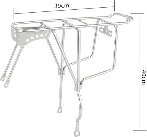 Miniatura 2 de YIJU Bicycle Rear Rack Cargo Carrier Mounting Hardware Simple Assembly Bicycle Back Seat Mountain Bike Pannier Rack for Cycling