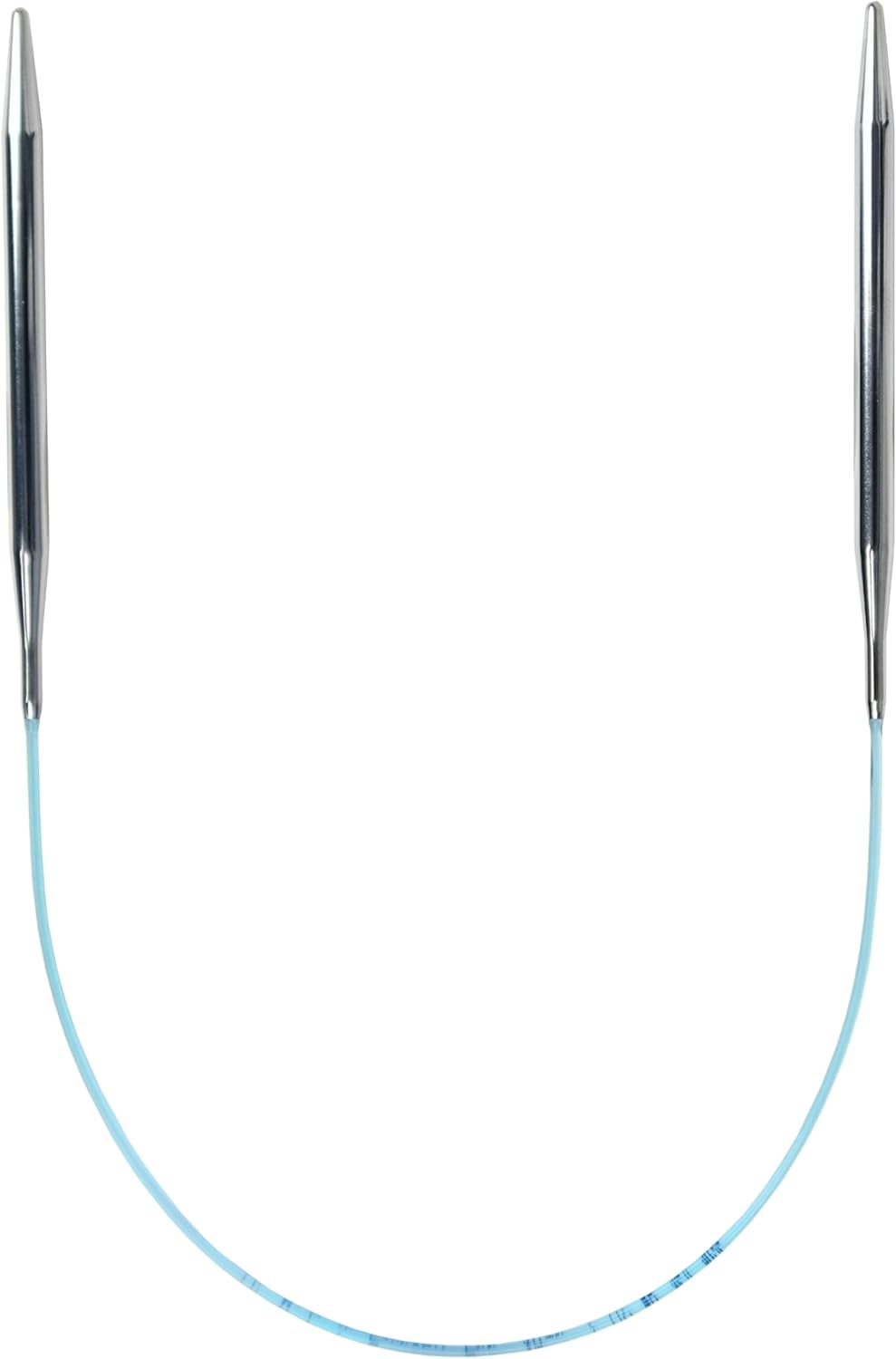 skacel by addi Circular Knitting Needles, 20 Inch (50 cm) Turbo Round Plated Brass Knitting Needle Pair with Nylon Cord, 10 mm (US Size 15)