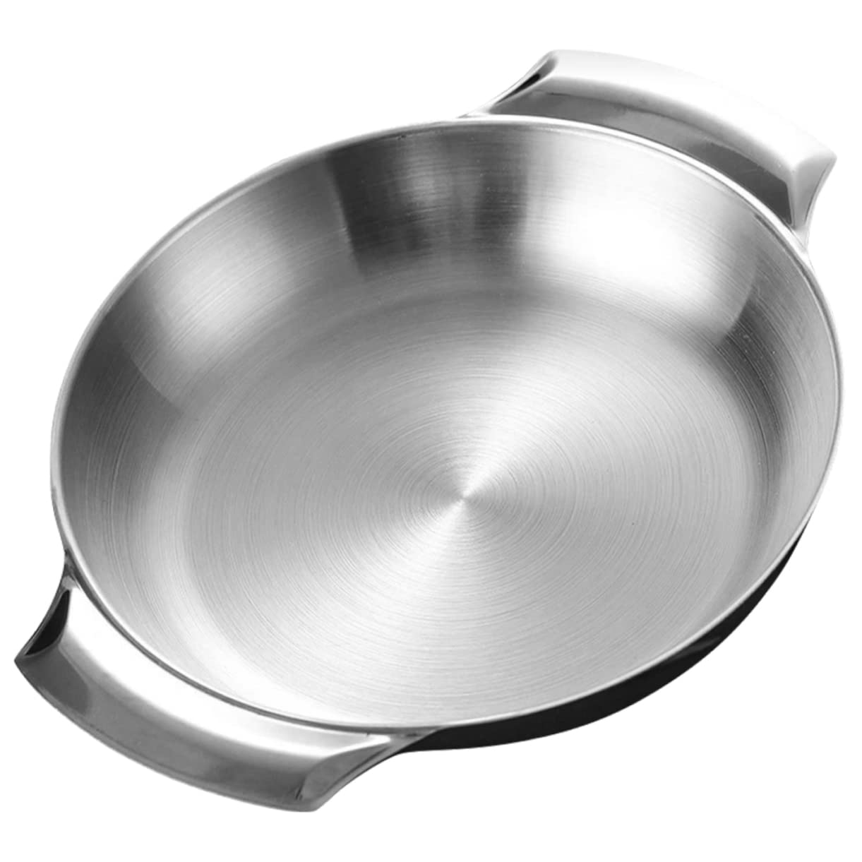 AUTSUPPL Double Handle Nonstick Cooking Pan Stainless Korean Stew Pot Long Double Handle Pot Korean Cooking Pan