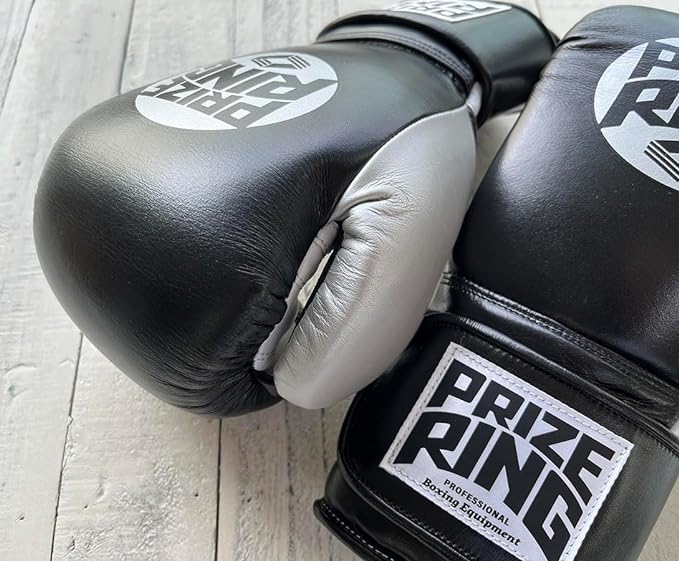 PRIZE RING ボクシンググローブ SS 黒 シルバー 8oz PRIZE RING ボクシンググローブ SS 黒 シルバー 8oz Amazon.co