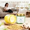 Bougies parfumées en pot | Lot de 6 * 101.4g de bougies parfumées cadeau pour femmes, bougies de soja pour aromathérapie et relaxation | Bougies de Noël avec une durée de combustion de 150 heures |