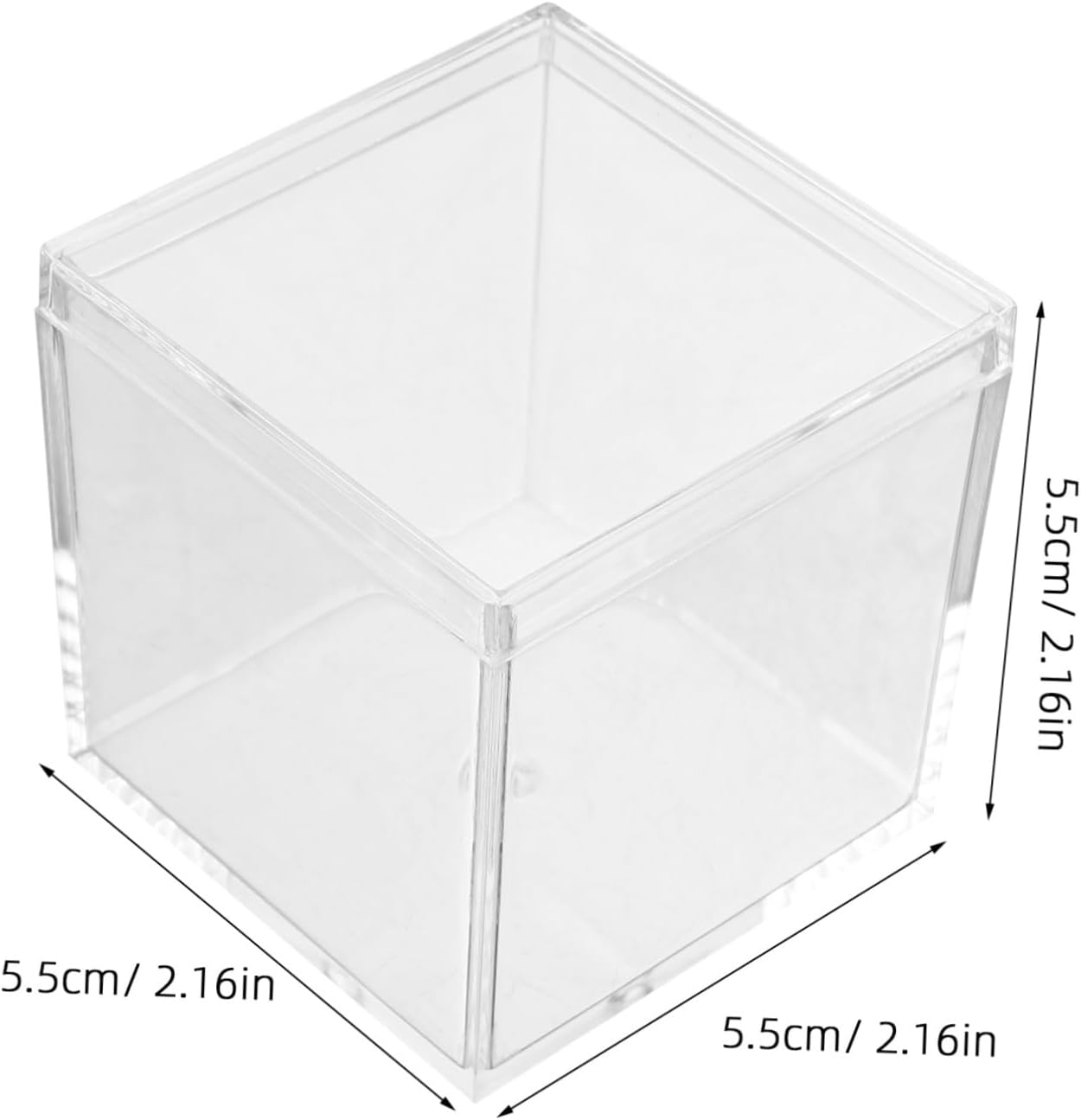 10pcs Acrylic Specimen Box Storage Container for Mineral Plant and Animal Samples Food-Grade Material for Display and Organization