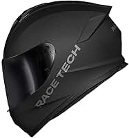 Capacete Fechado Race Tech Hit Monocolor Preto Fosco Original