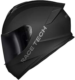 Capacete Fechado Race Tech Hit Monocolor Preto Fosco Original