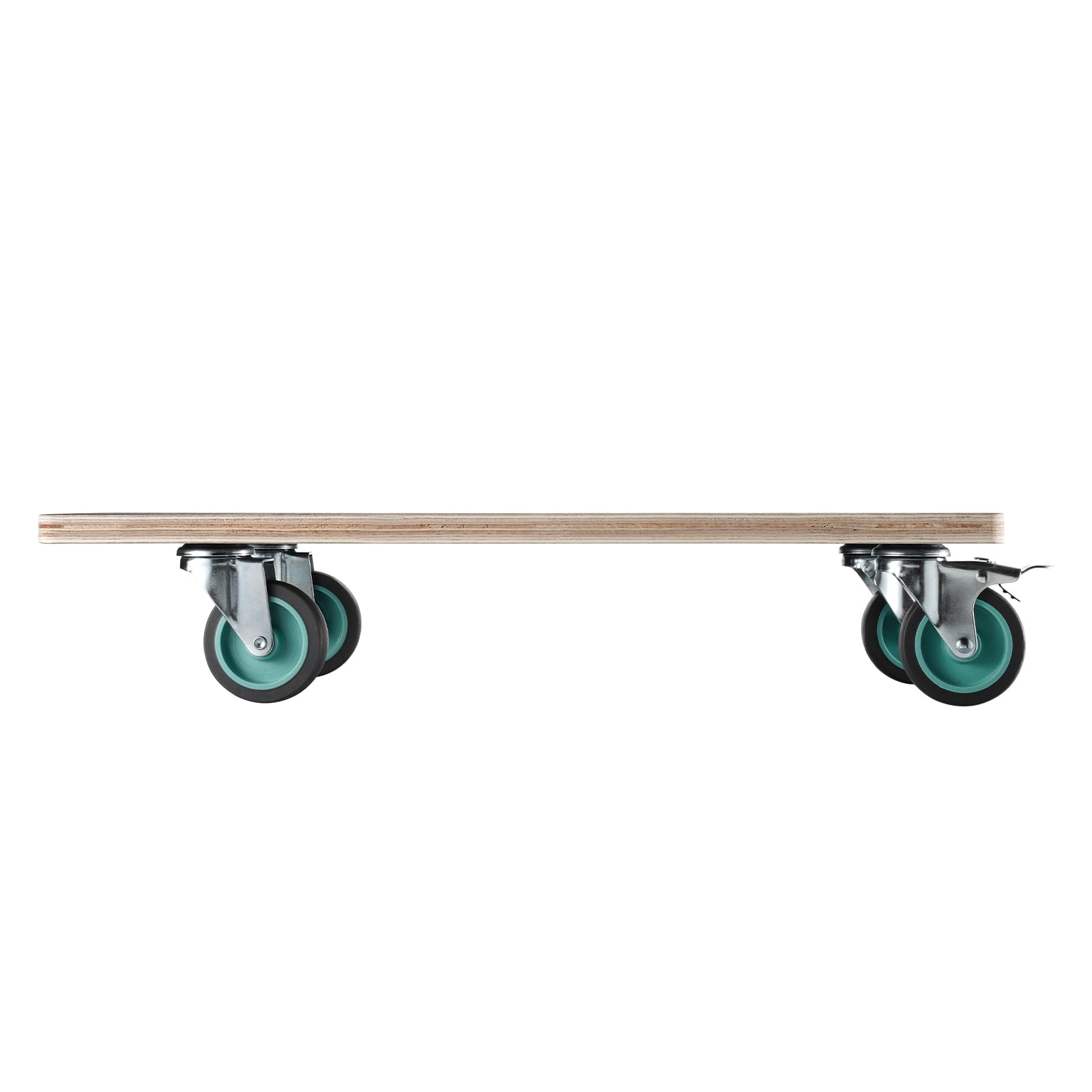 VEVOR Rollbrett 250 kg Tragkraft Möbeltransportwagen 4 TPR-Rädern rechteckiger Transportroller 2er-Set schwarz