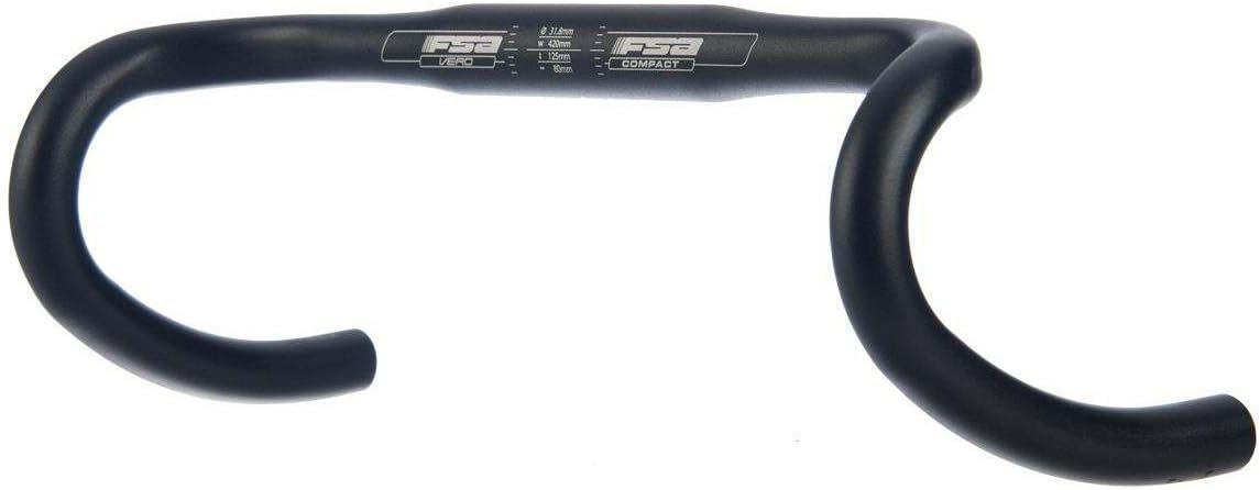 FSA Vero Compact Drop Bar - Black, 40 cm - Image 3