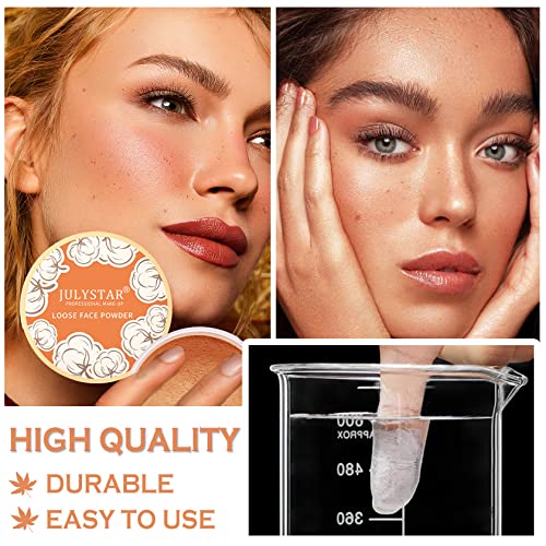 Pink Setting Loose Face Powder Matte Setting Powder Oil Control Minimizes Pores Long Lasting Waterproof Setting Powder Makeup Kit For Oily Skin With Soft Focus Effect (02#Pink Complexion) #TOP4