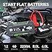 LOKITHOR J2250 PRO Jump Starter with ConnectMax, 2250A LiFePO4 Car Starter Battery for 8.0L Gas and 6.0L Diesel Engines, Jump Pack with 60W Two-Way Fast Charging, Super-Safe and 2000 Cycle Life