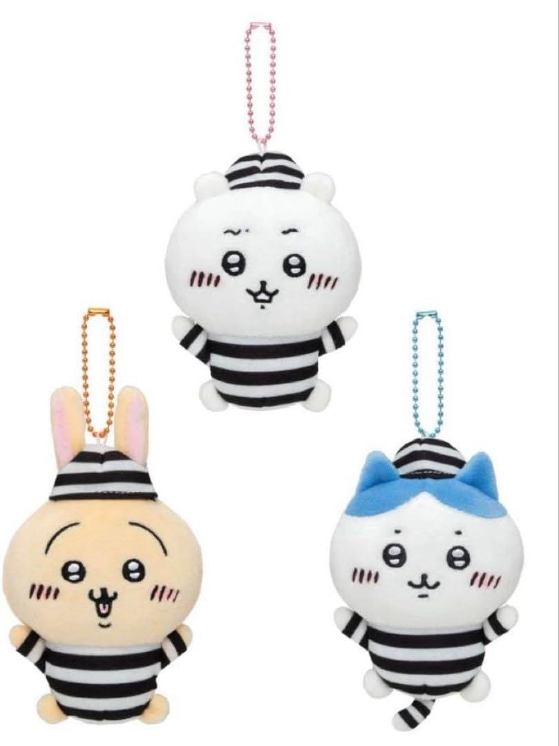 ちぃかわ ぷちミニマスコット 囚人ちぃかわ 囚人ハチワレ 囚人うさぎ