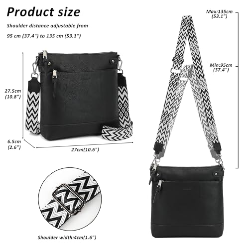 Crossbody Bags for Women Purses for Women Shoulder Hobo Bags Vegan Leather Medium with 6 Card Slots4