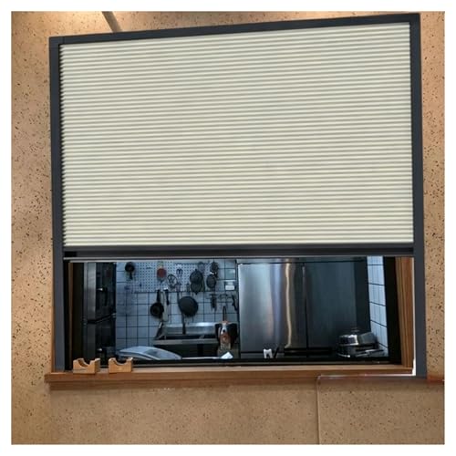 QSTGX Puerta Enrollable Interior Kit de Puerta Enrollable Folding Door Para Cocinas de Furgonetas Camper, Armarios, Compartimentos Almacenamiento, Contenedores Y Puertas Privacidad(50x125 cm)