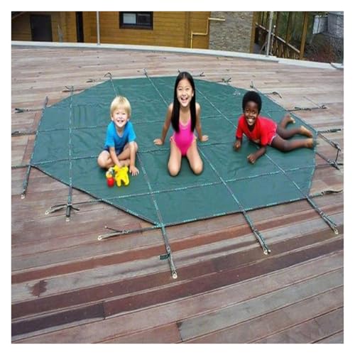 Cubierta de seguridad de malla resistente para alberca de invierno para niños y mascotas