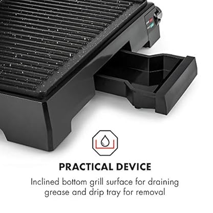 Klarstein Buffalo Kontaktgrill Paninimaker, 2000W, Ceramic Coating Technology, Aufklappen um 180 Grad möglich, mit… – Bild 8