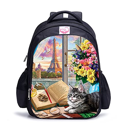 Sac à dos scolaire ergonomique de 16 pouces pour soulager le dos des élèves