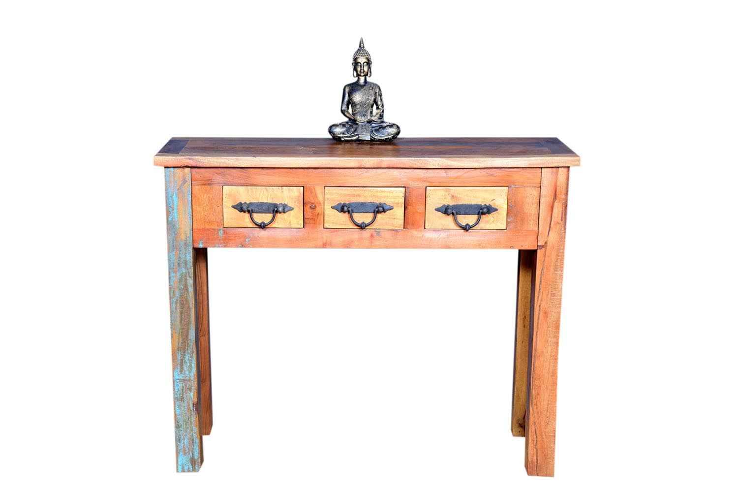Shree Nemi | Living Room Table | Reclaimed Wood Console Table | Wooden Table | Corner Table | Entryway Table | Hallway Table | Computer & Study Table | Reclaimed Teak Wood Table | Natural Finish